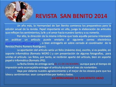 Publicar anuncios en revista 2014